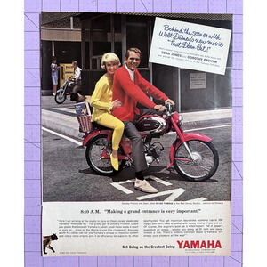 PRINT AD 1965 Yamaha Riverside 60 Sport Motorcycle Dean Jones That Darn Cat